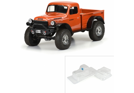1/10 1946 Dodge Power Wagon Clear Body 12.3" (313mm) WB Craw