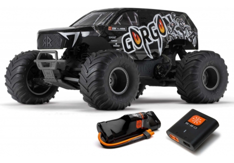 1/10 GORGON MEGA 550 2WD MT RTA Kit w/Batt & Chg Gunmetal - C-ARA3230SKT1