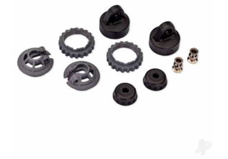 1:10 GTR Steel-Grey Shock Spring Retainer Set