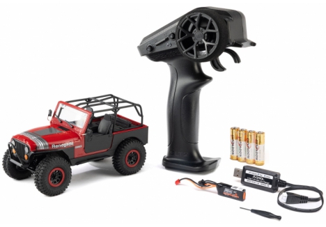 1/30 SCX30 Jeep CJ-7 GenRight 4X4 RTR, Red