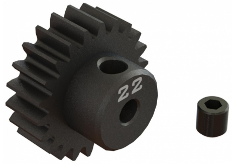 22T 0.8Mod 1/8" Bore CNC Steel Pinion Gear