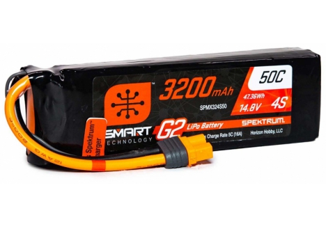3200mAh 4S 14.8V SMART G2 50C IC3