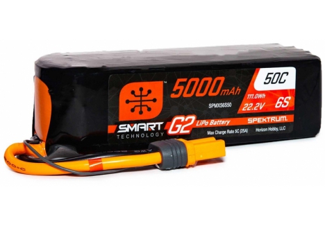 5000mAh 6S 22.2V SMART G2 50C IC5