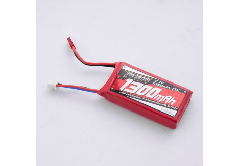 7.4V 1300Mah 20C Jst Plug (for 1100mm J3/ Sky Trainer 182/ 1280mm easy trainer/ 900mm Red Dragonfly/ 800mm warbirds/ Moa)
