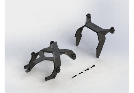 ARRMA 1/10 BIG ROCK Front Rear Body Mount Set Composite AR320361