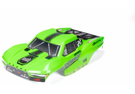 ARRMA 1/10 Clipless Painted Body Set Green Short Course Truck Z-ARA-1584