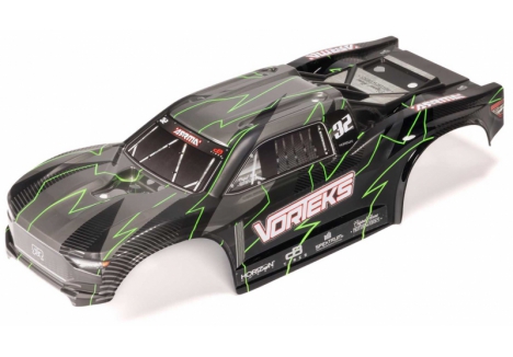ARRMA 1/10 Painted Decaled Trimmed RC Body Set Green Black Z-ARA-2581