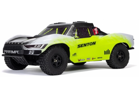 ARRMA 1/10 SENTON 223S BLX 4WD Brushless Short Course Truck Yellow/Gunmetal – C-ARA4303V4T1