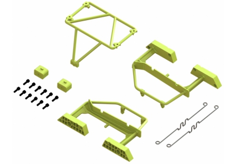 ARRMA 1/16 Desert Truck Body Roll Cage Set Fluorescent Yellow Z-ARA320819