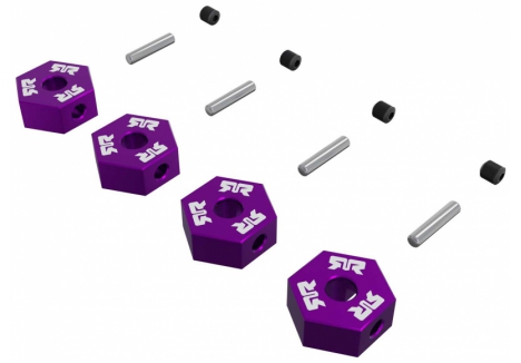 ARRMA 12mm Metal Wheel Hex Set 4 Piece Purple Z-ARA-3117