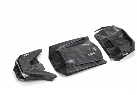 ARRMA 1/7 Exterior Body Panels Painted, Black Camo: FIRETEAM Z-ARA411023
