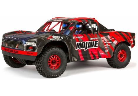 ARRMA 1:7 MOJAVE 4WD Smart Bash Desert Truck with 2050Kv Motor & EXB-Compatible Chassis - red/black – C-ARA7604V2T2