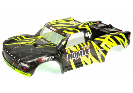 ARRMA 1/7 Painted Body, Black/Green: MOJAVE 6S BLX Z-ARA411002