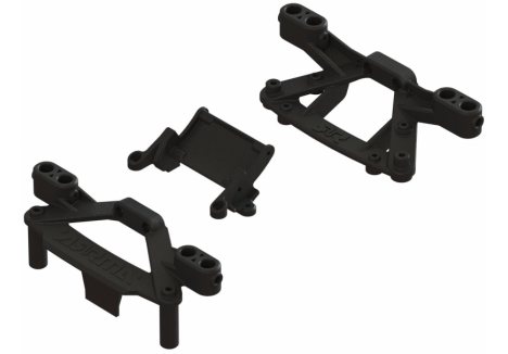ARRMA 1/8 Upper Bumper and Bodymount Set with Wing Mount Bracket Z-ARA320586