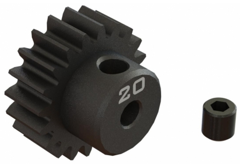 ARRMA 20T 0.8 Modulus CNC Steel Pinion Gear 1/8 Scale RC Z-ARA311082