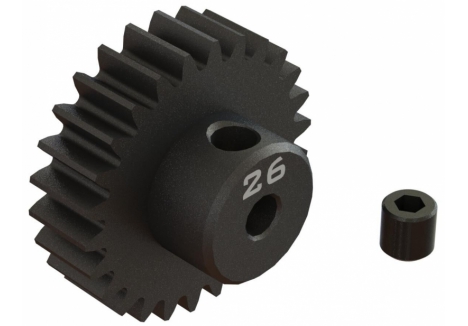 ARRMA 26T 0.8 Modulus CNC Steel Pinion Gear 1/8 Inch Bore Z-ARA311088