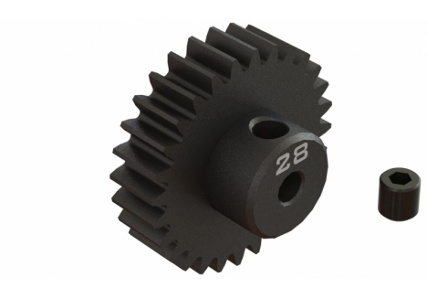 ARRMA 28T 0.8 Modulus CNC Steel Pinion Gear 1/8 Bore Z-ARA311090