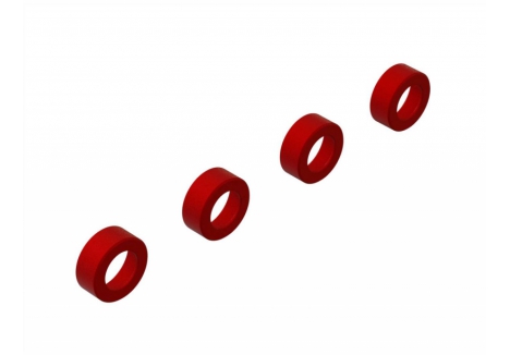 ARRMA Aluminium Suspension Arm End Cap Red Pack of 4 Z-ARA330593