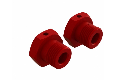 ARRMA Aluminium Wheel Hex 17mm Red 2 Pack AR310904