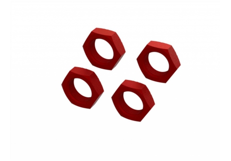 ARRMA Aluminium Wheel Nut 24mm Red 4 RC Car Parts ARA310929