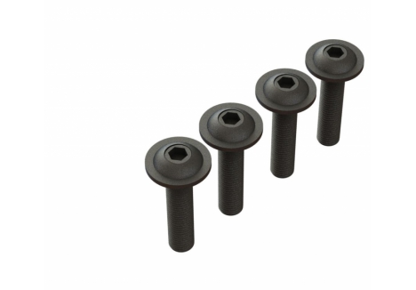 ARRMA Button Head Screw Flanged M4x18mm Black Steel RC Hardware ARA727412