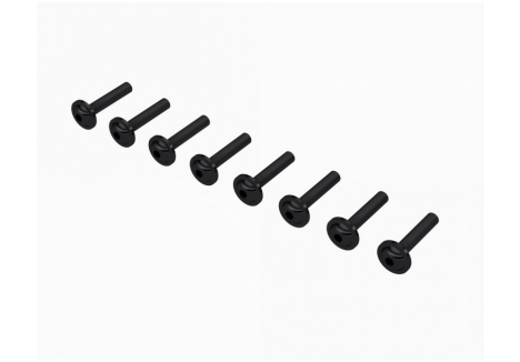 ARRMA Button Head Screw M3x16mm with Integrated Washer Black 8-Pack Z-ARA-2368
