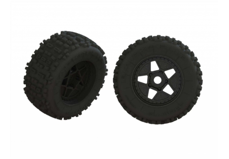 ARRMA dBoots Backflip Tyre Set Glued 1/5 RC Truck 122mm ARA550064