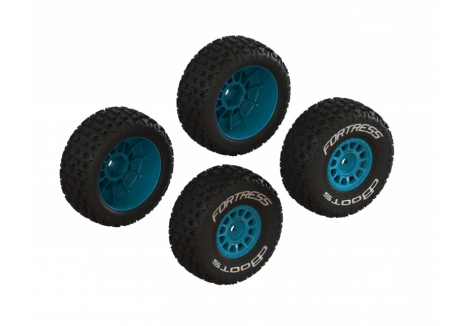 ARRMA dBoots Fortress Glued Tyre Set Blue 4pc ARA1571 ARA-1571