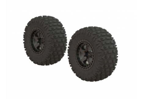 ARRMA dBoots Fortress SC Tyre Set Glued Gun Metal Pair ARA550087