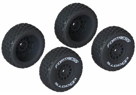 ARRMA dBoots FORTRESS Tyre Set Pre-Glued 1/18 Scale 2 Pairs G-ARA550117