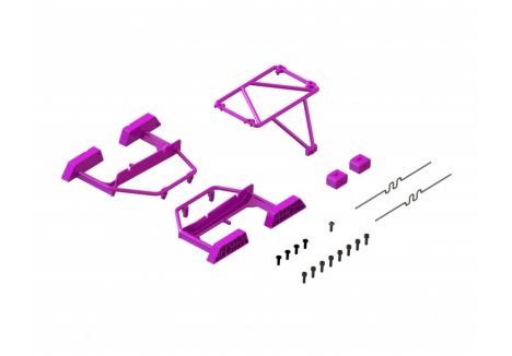 ARRMA Desert Truck Body Roll Cage Set 1/16 GROM Purple Composite Z-ARA-1568