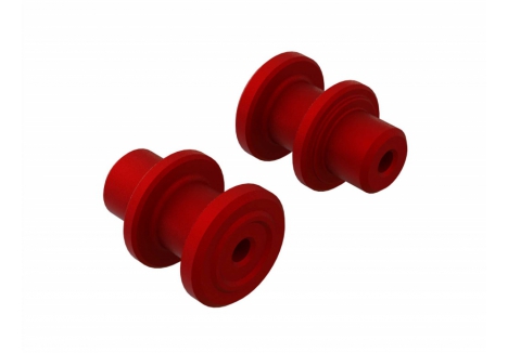 ARRMA EXB Servo Saver Axle CNC Aluminium Pair 1/5 Scale Red ARA340172