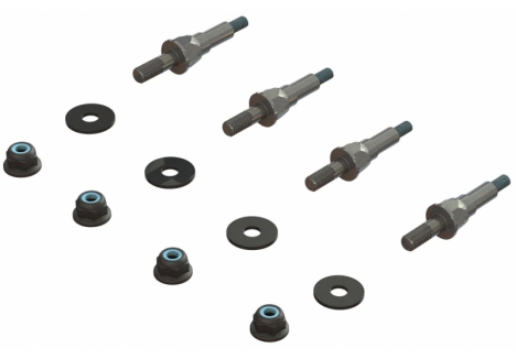 ARRMA EXB V2 Shock Standoff M4 Steel 4 Pack ARA330816
