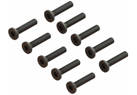 ARRMA Flat Head Screw M2.5x12mm Pack of 10 Steel RC Spare Parts Z-ARA702017