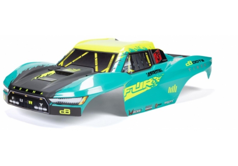 ARRMA FURY 1/10 Painted Decalled Trimmed Body Set Green Z-ARA-2120