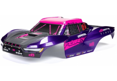 ARRMA FURY 1/10 Painted Decalled Trimmed Body Set Purple Z-ARA-2121