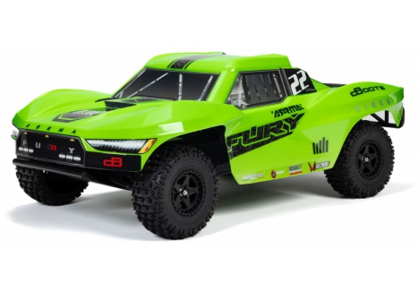 ARRMA FURY MEGA 550 1/10 2WD RC Short Course Truck Green C-ARA3221T1