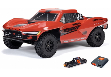 ARRMA Fury Mega 550 1/10 2WD RC Short Course Truck RTR Red C-ARA3221ST1