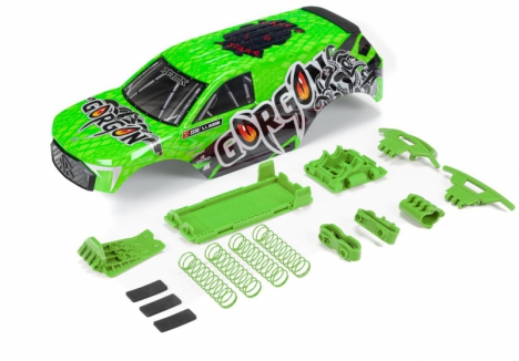 ARRMA GORGON 1/10 RC Monster Truck Body Pre-Painted Green Z-ARA402356