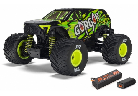 ARRMA Gorgon Grom 1/16 4WD RC Monster Truck RTR Yellow ARA2130T1