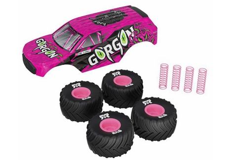 ARRMA GORGON GROM 1/16 Pink Parts and Body Bundle Z-ARA-3987