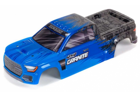 ARRMA Granite 4X4 Mega 1/10 Painted RC Monster Truck Body Blue ARA402302