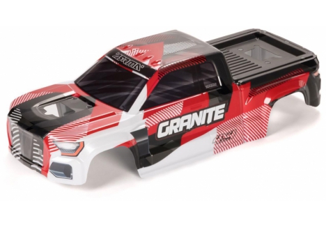 ARRMA GRANITE Clipless Painted Decaled Trimmed Body, Red Z-ARA-1622