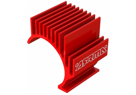 ARRMA GROM Motor Heatsink Aluminium Red ARA390308
