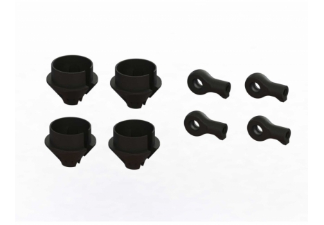 ARRMA HD Shock Rod End and Spring Cup Set (2 Pairs) Z-ARA330608