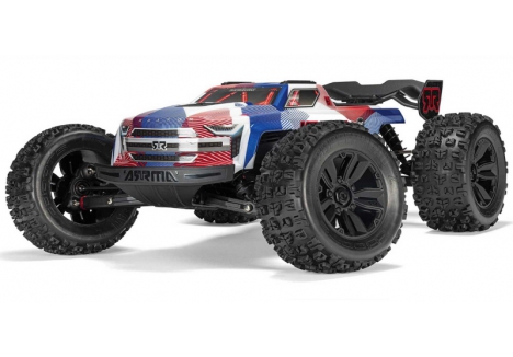 ARRMA KRATON 1/8 4WD 6S Brushless RC Monster Truck RTR Blue Red ARA8608V6T4