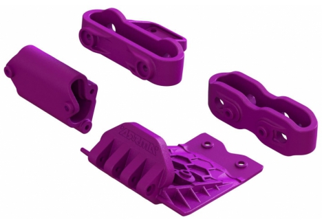 ARRMA Lower Skid Bumper Mount Set Purple ARA320769