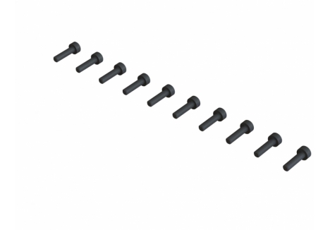 ARRMA M2x8mm Cap Head Screw Black Steel 10 Pack RC Buggy Z-ARA-1384