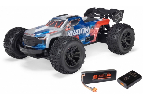 ARRMA Mini Kraton 1/16 4WD 3S Brushless RC Monster Truck RTR Red Blue C-ARA2508ST1
