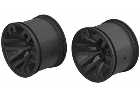 ARRMA MT 2.8 Inch Wheel 14mm Hex Black RC Car Wheels x2 Z-AR510097